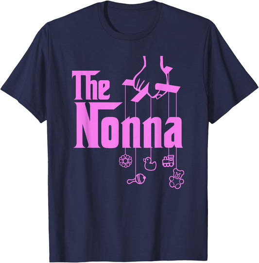 The Nonna! Italy Grandmother Baby Hang Toys T-Shirt - T-Shirt | Navy