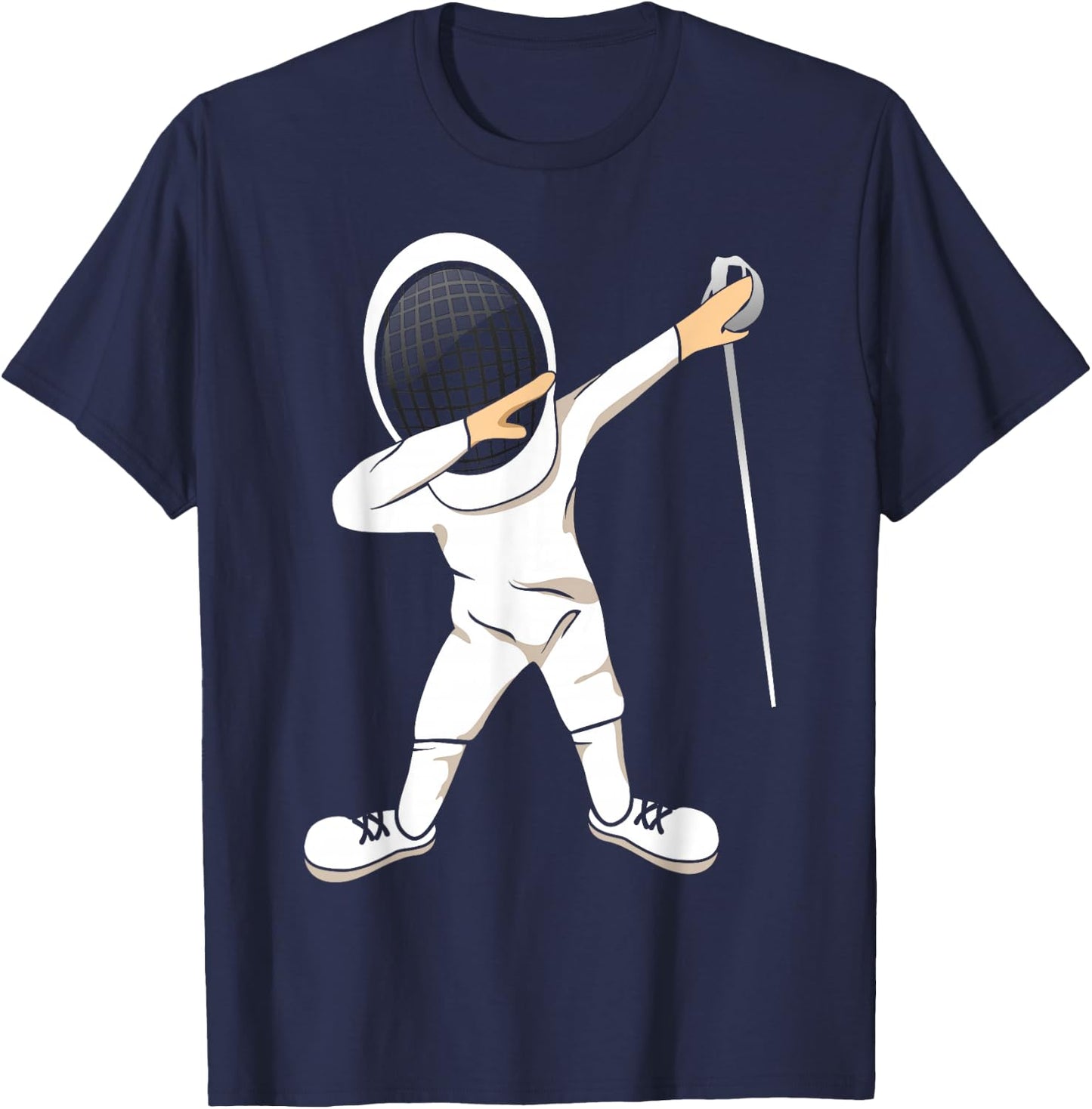 Funny Dabbing Fencing Sports MM T-Shirt - T-Shirt | Navy