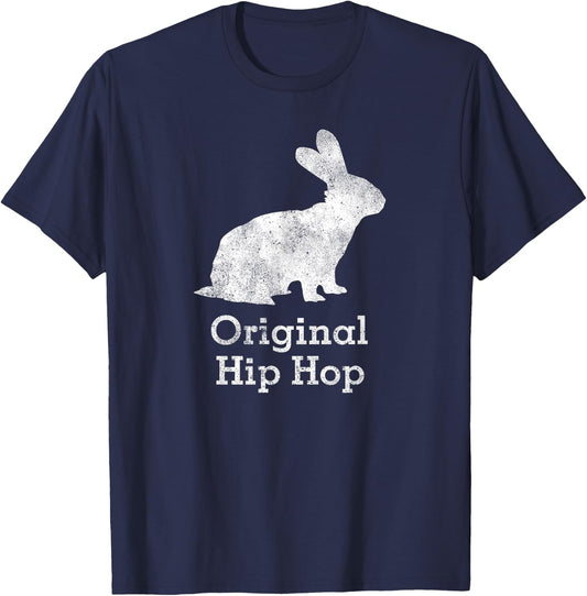 Vintage Bunny Rabbit Original Hip Hop Shirt T-Shirt - T-Shirt | Navy