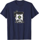 Large Format Vintage Press Camera T-Shirt - T-Shirt | Navy