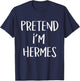 Pretend I'm Hermes Costume Party Funny Greek God Halloween T-Shirt - T-Shirt | Navy