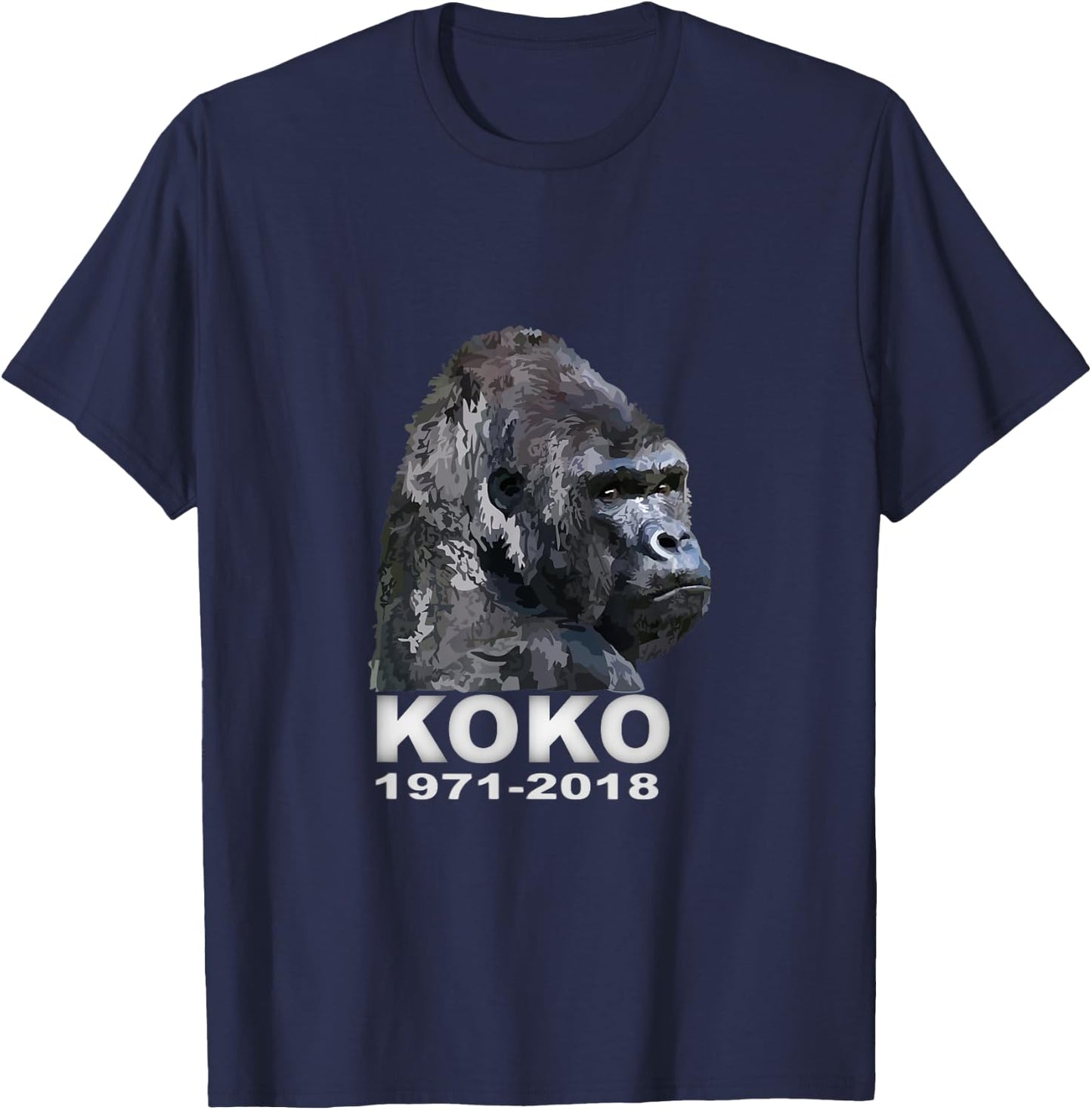 Koko The Gorilla T-Shirt - T-Shirt | Navy