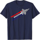 F-35 Lightning II Jet Fighter Fly Fight Win T-Shirt - T-Shirt | Navy