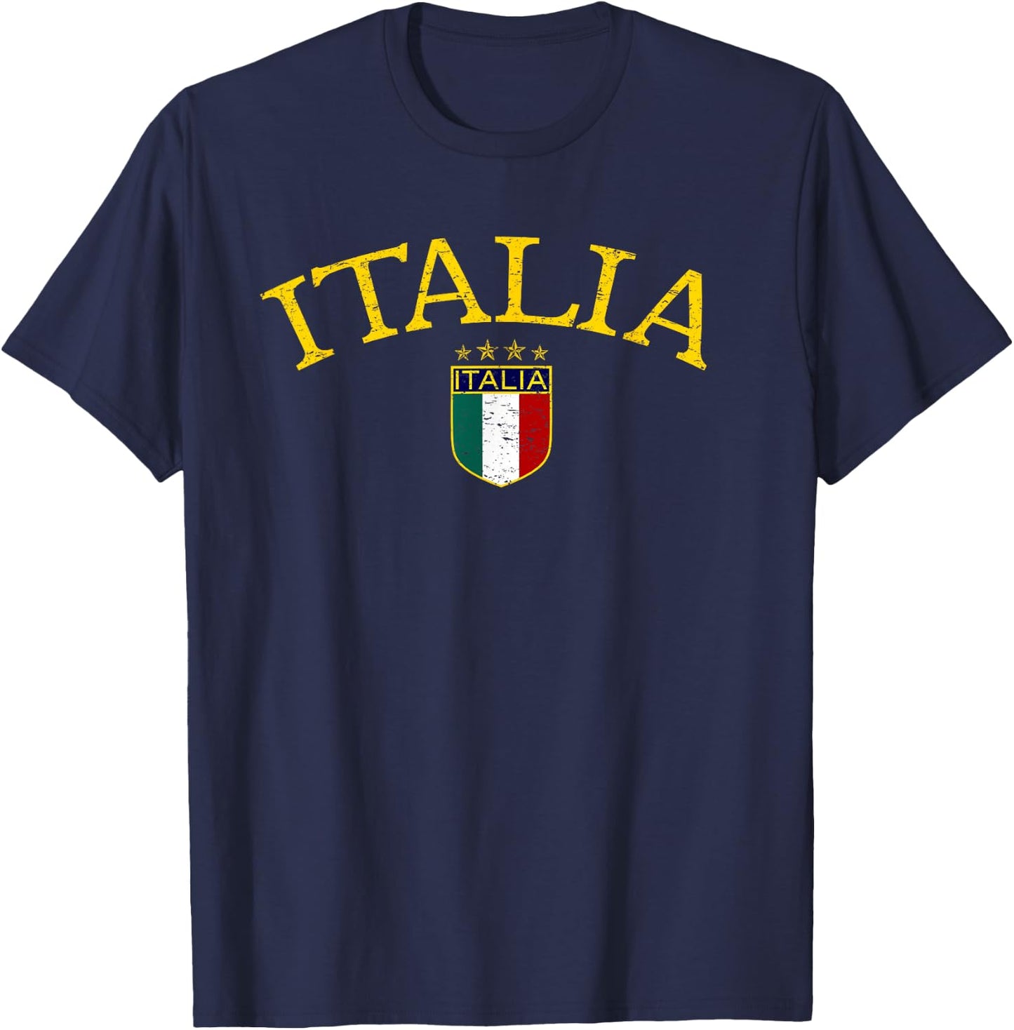 Vintage Italia Soccer T-Shirt - T-Shirt | Navy