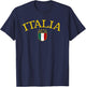 Vintage Italia Soccer T-Shirt - T-Shirt | Navy