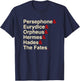Hades, Orpheus, and Eurydice | Musical Theatre Shirts T-Shirt - T-Shirt | Navy