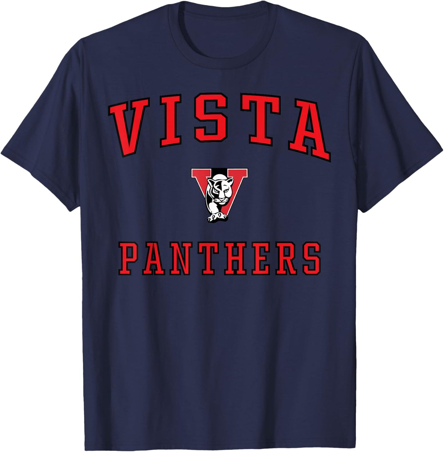 Vista High School Panthers C1 T-Shirt - T-Shirt | Navy
