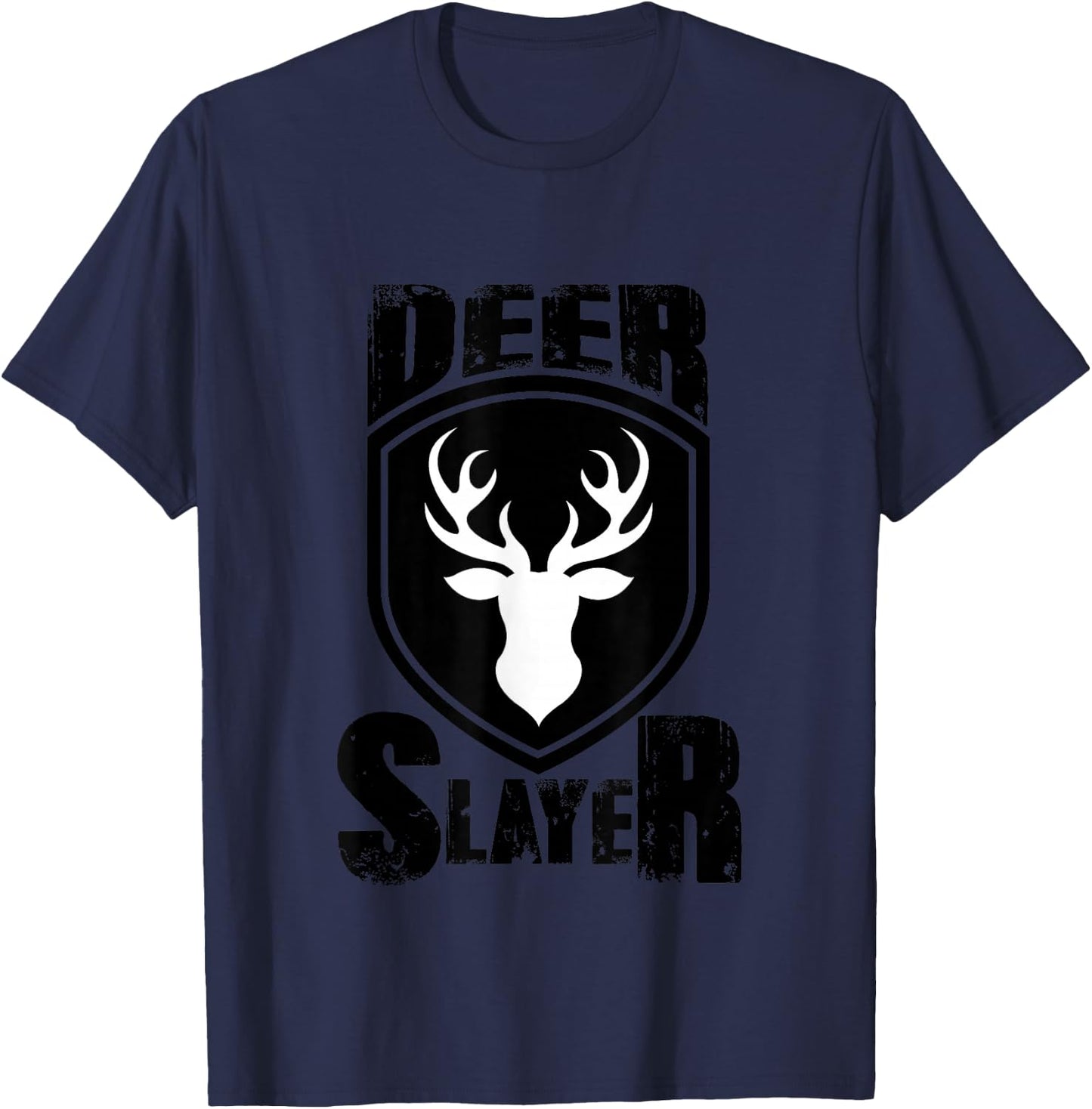 Deer Hunter Slayer Hunting Buck Sportsman T shirt T-Shirt - T-Shirt | Navy