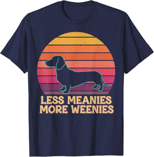 Less Meanies More Weenies T-Shirt - T-Shirt | Navy