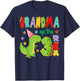 Grandma of The Three Rex Birthday Boy 3Rd Bday Dinosaur T-Shirt - T-Shirt | Navy