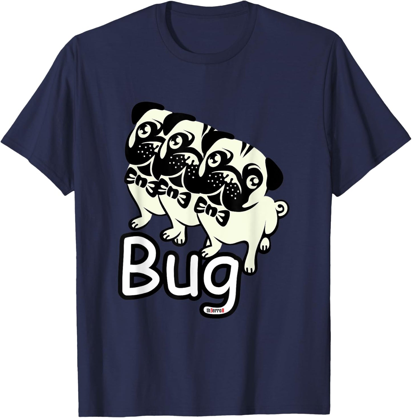 Funny Pug bug Shirt T-Shirt - T-Shirt | Navy