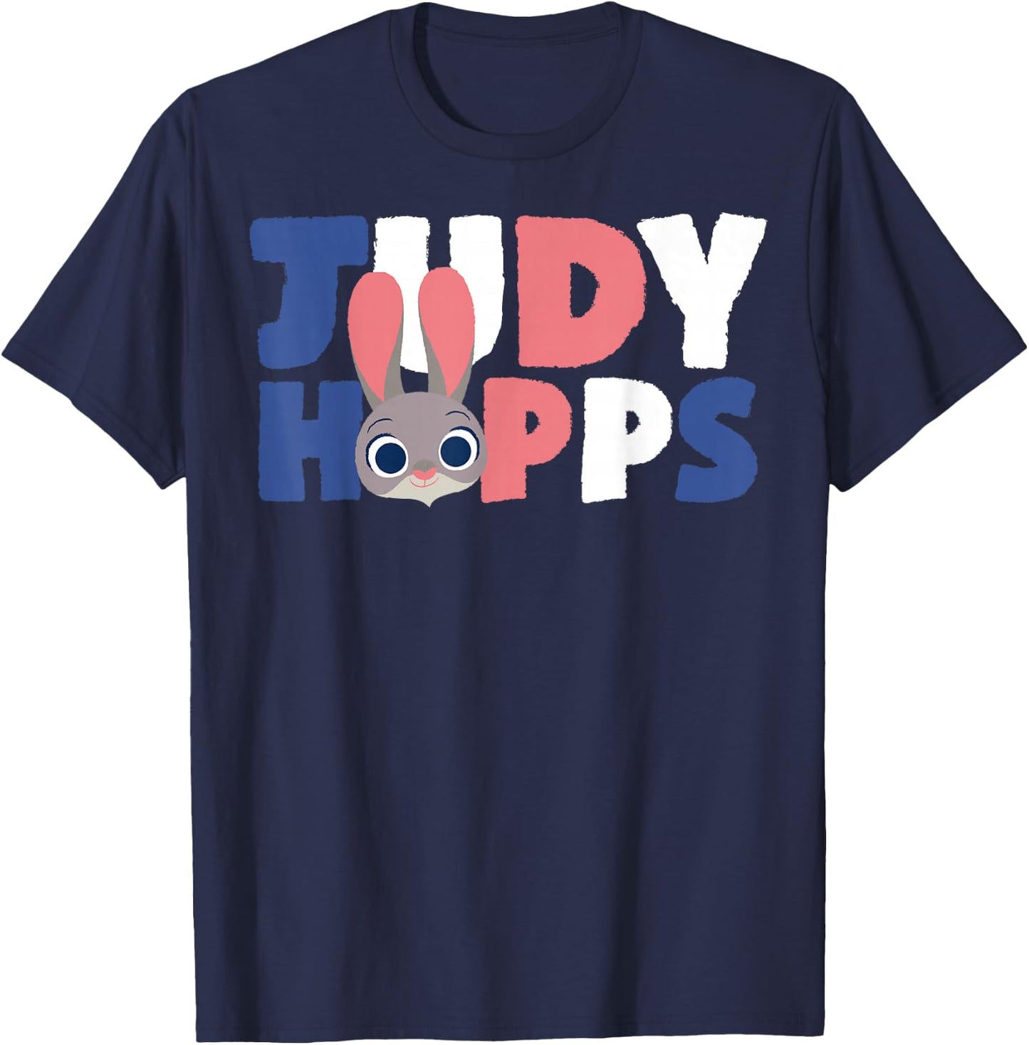 Disney Zootopia Judy Hopps Text Portrait Graphic T-Shirt - T-Shirt | Navy