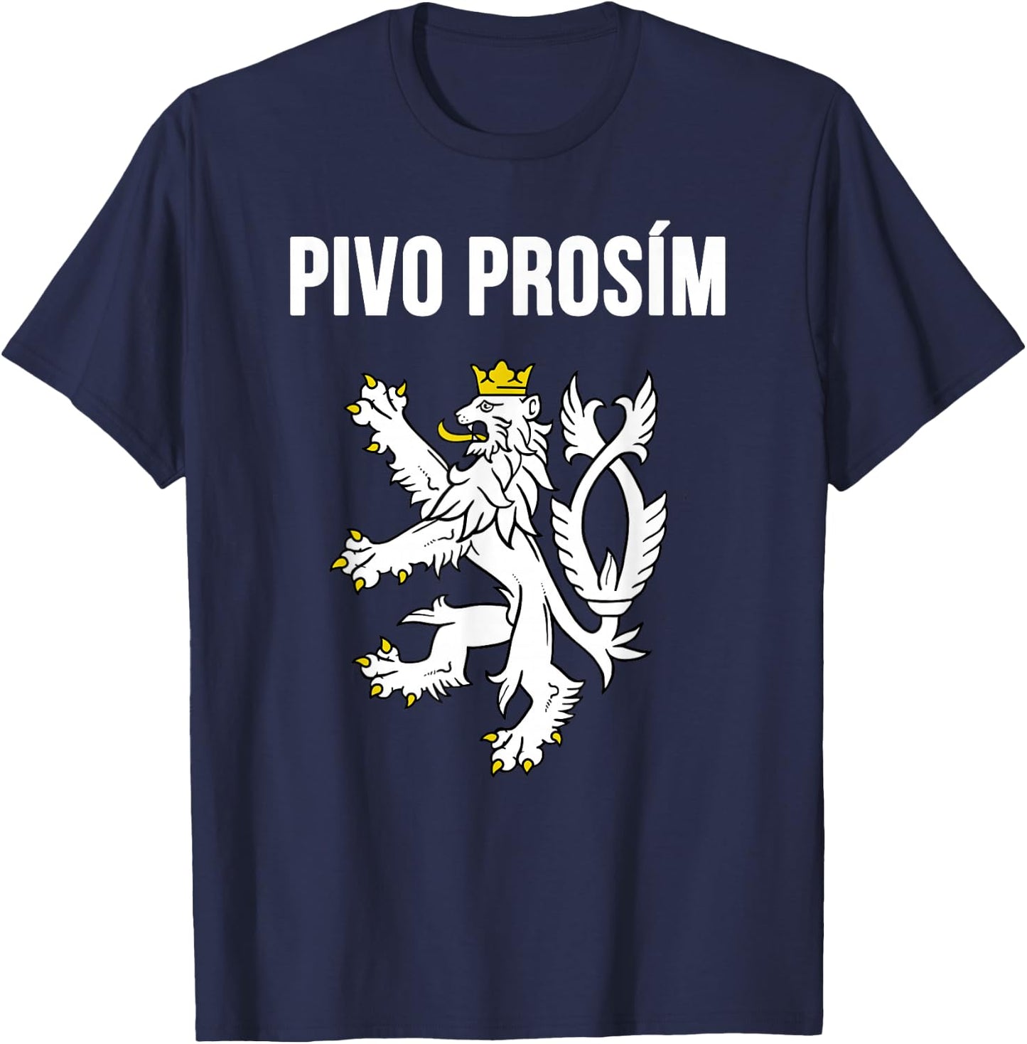 Beer Please in Czech Shirt Funny Czech Republic Souvenir T-Shirt - T-Shirt | Navy