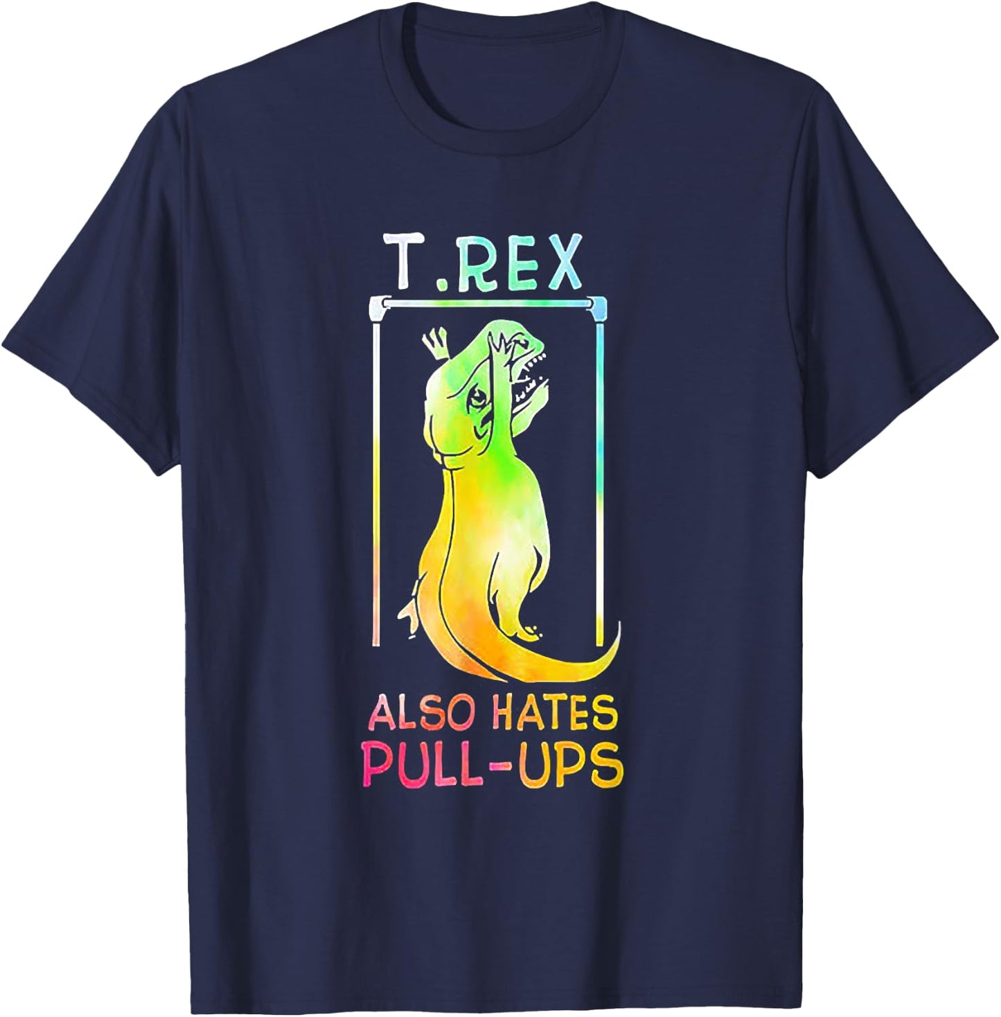 T-rex Also Hates Pull-ups Vintage T-Shirt - T-Shirt | Navy