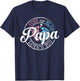 Gender Reveal Papa Dad To Be Gifts Pink or Blue Baby Shower T-Shirt - T-Shirt | Navy