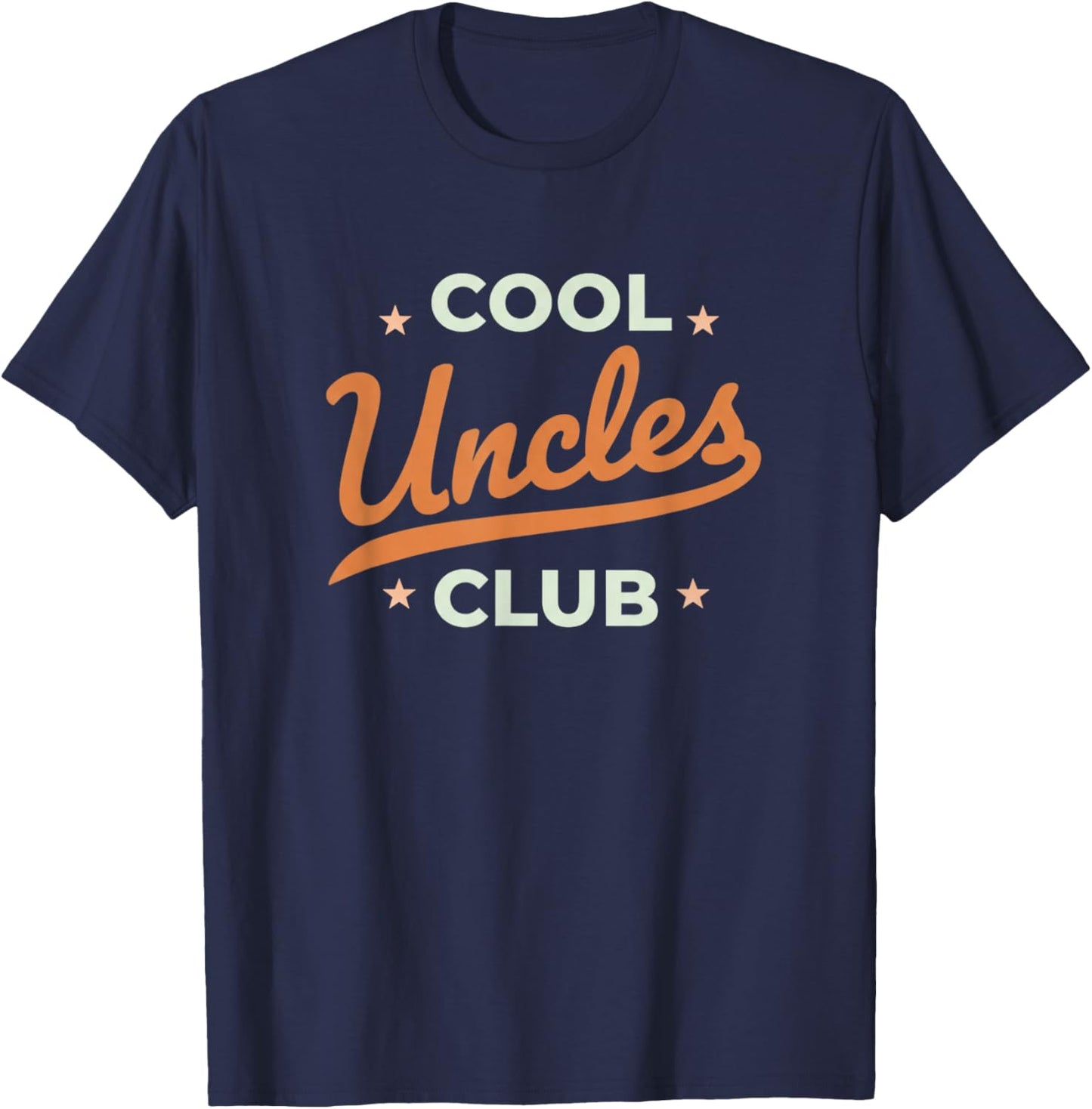 Cool Uncles Club Retro Script Funny Uncle Pride Men T-Shirt - T-Shirt | Navy