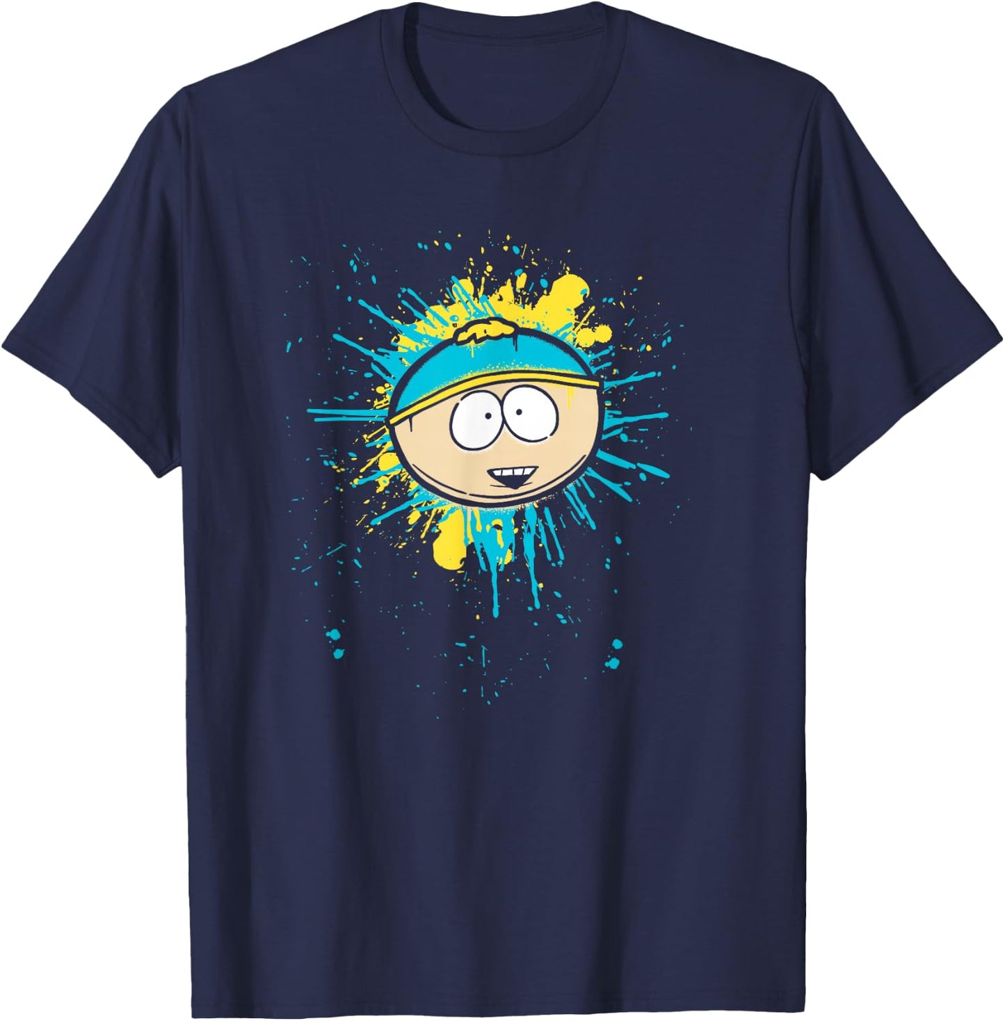 South Park Cartman Graffiti Splatter - Officially Licensed T-Shirt - T-Shirt | Navy