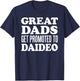 Great Dads Get Promoted to Daideo Irish Grandpa T-Shirt - T-Shirt | Navy
