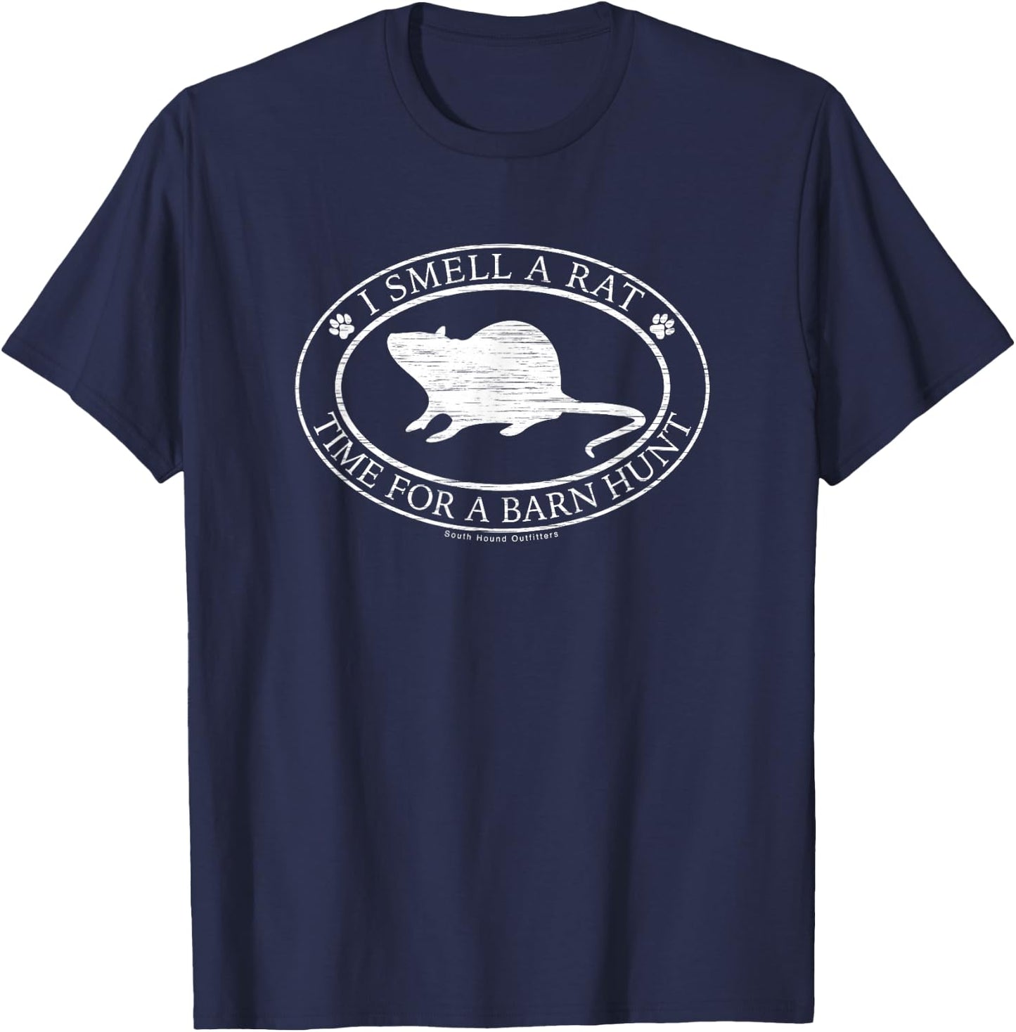 I Smell A Rat, Barn Hunt T-Shirt - T-Shirt | Navy
