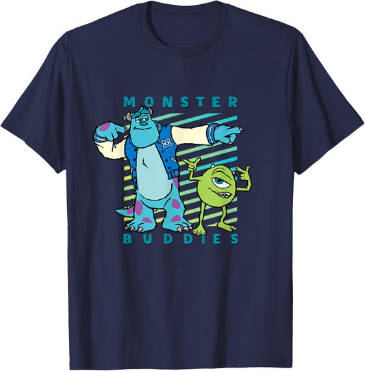 Disney PIXAR Sulley and Mike Wazowski Monster Buddies T-Shirt - T-Shirt | Navy