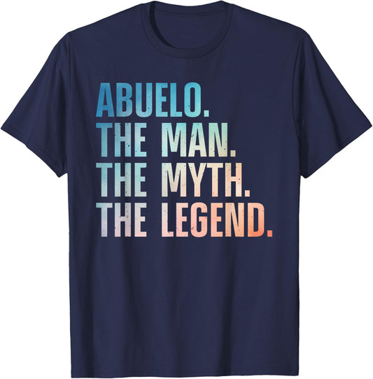 Abuelo Design For Grandpa Grandfather From Grandkids Abuelo T-Shirt - T-Shirt | Navy