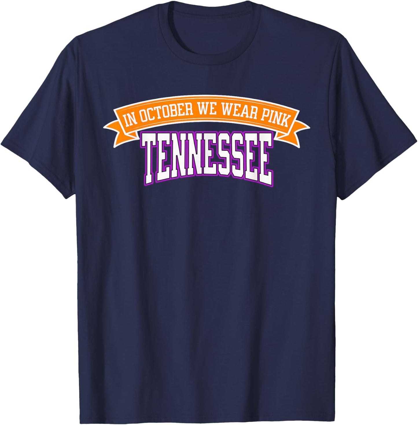 Tennessee Breast Cancer Awareness - Cancer Survivor Pink T-Shirt - T-Shirt | Navy