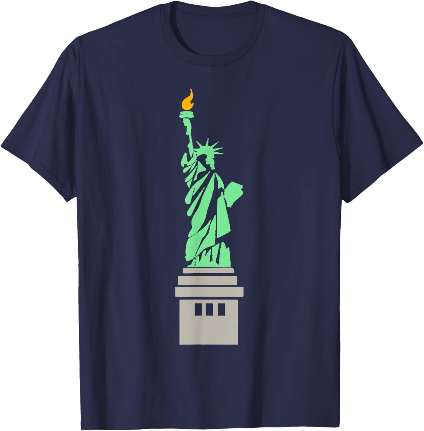Statue of Liberty T Shirt - NYC Statue Shirt T-Shirt - T-Shirt | Navy