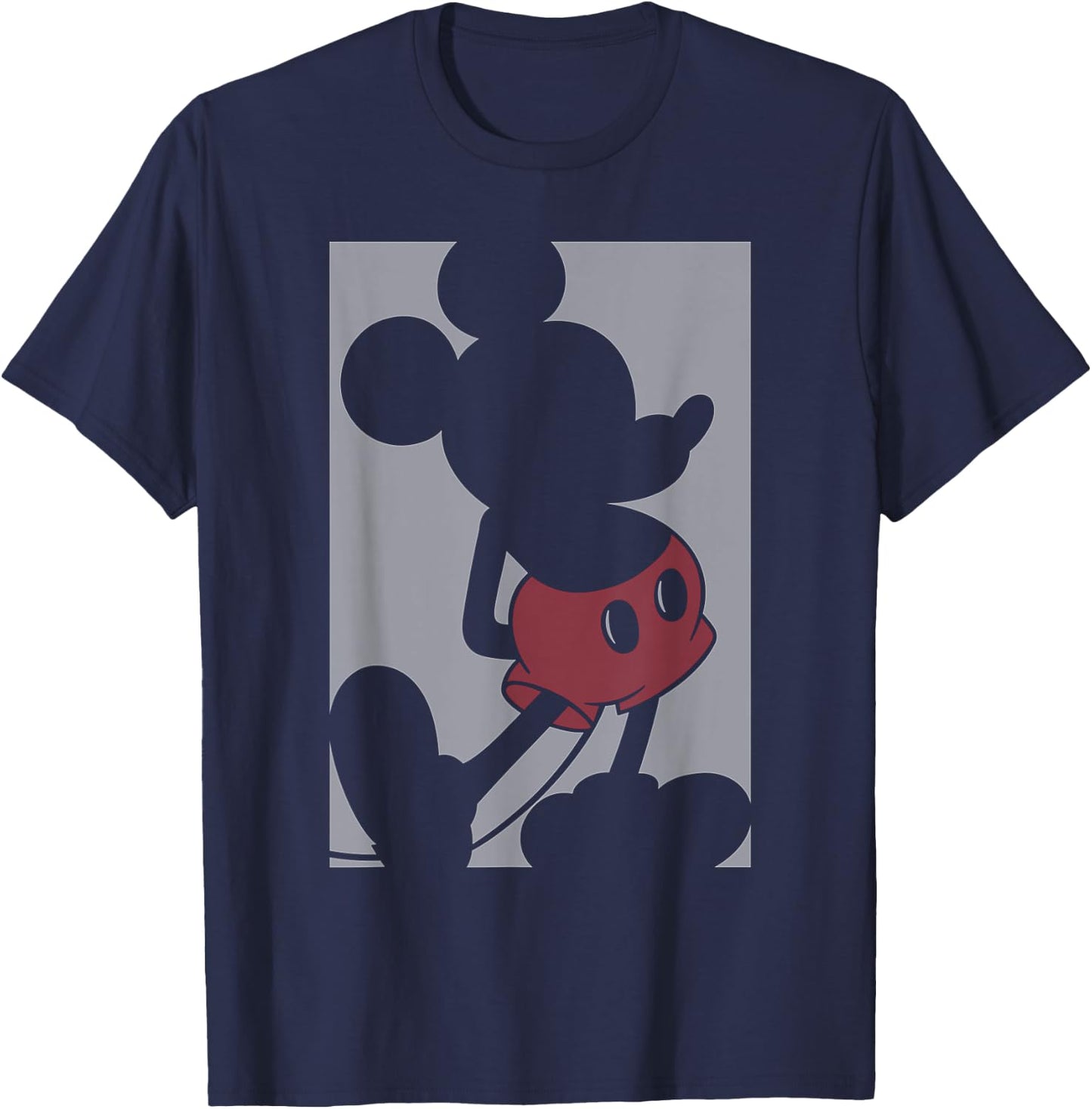 Disney - Mickey Mouse Box Silhouette T-Shirt - T-Shirt | Navy