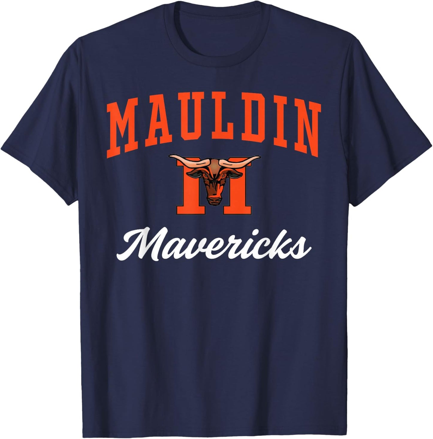 Mauldin High School Mavericks C3 T-Shirt - T-Shirt | Navy
