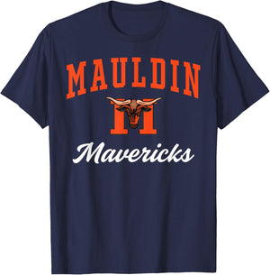Mauldin High School Mavericks C3 T-Shirt - T-Shirt | Navy