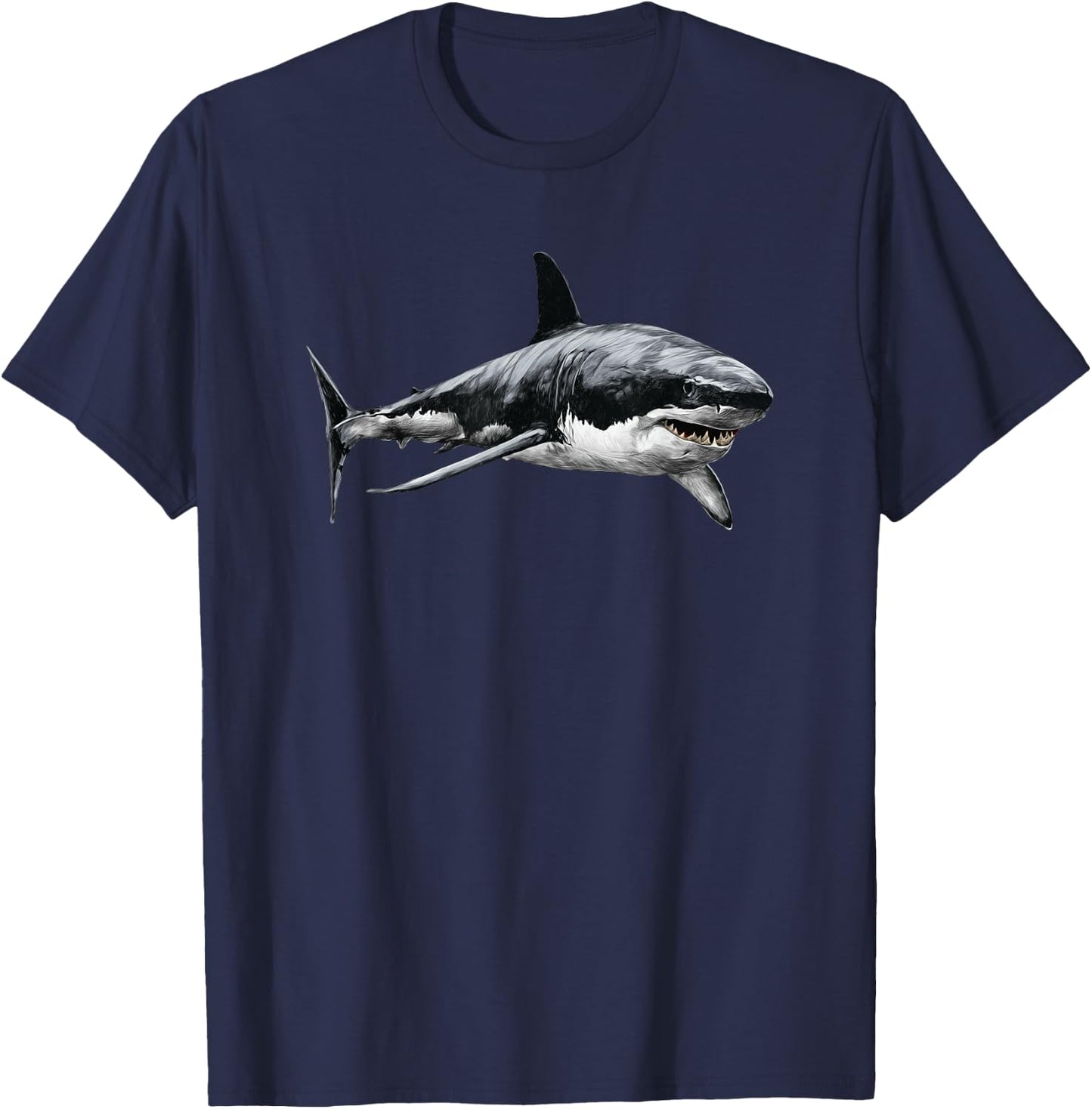 Great white sharp T-Shirt - T-Shirt | Navy