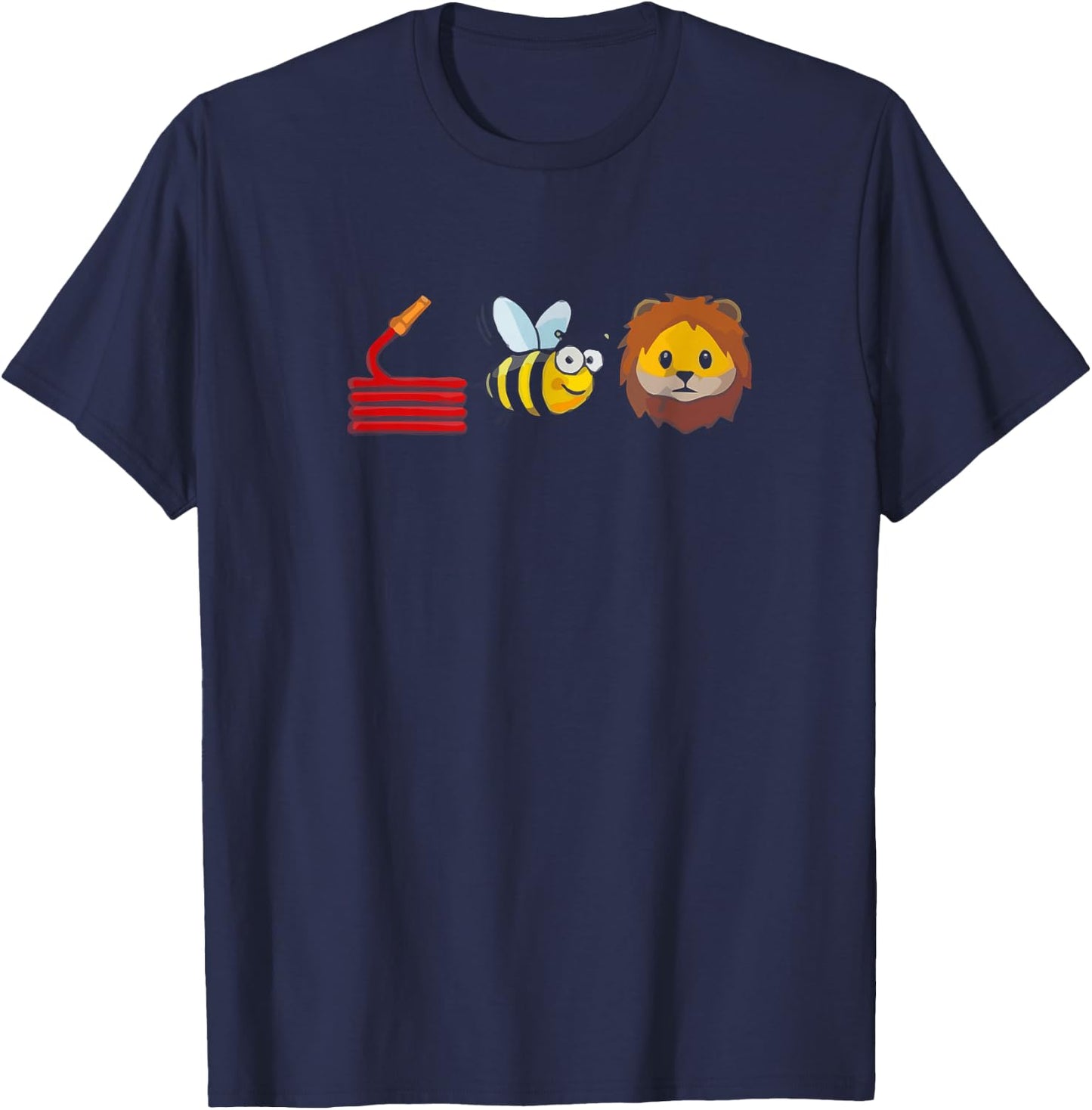 Hose Bee Lion I am a FireFighter T-Shirt - T-Shirt | Navy