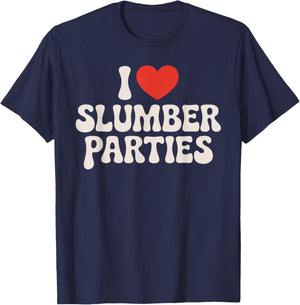 Slumber Party Art Women Kids Adult Slumber Party T-Shirt - T-Shirt | Navy