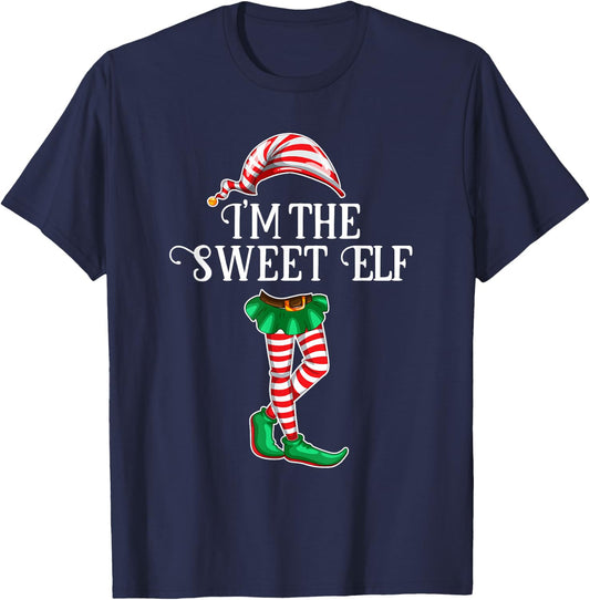 I'm the Sweet Elf Christmas Matching Family Group Gift T-Shirt - T-Shirt | Navy