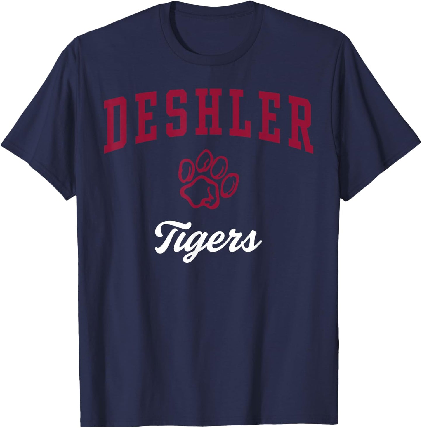 Deshler High School Tigers C3 T-Shirt - T-Shirt | Navy
