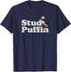Stud Puffin - Retro Vintage Style - Black - -Adults - Short Sleeve - Classic Fit - Cotton Blend - Small T-Shirt - T-Shirt | Navy
