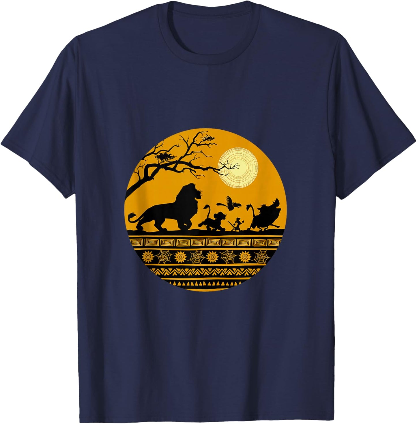Disney The Lion King Halloween Circle T-Shirt - T-Shirt | Navy