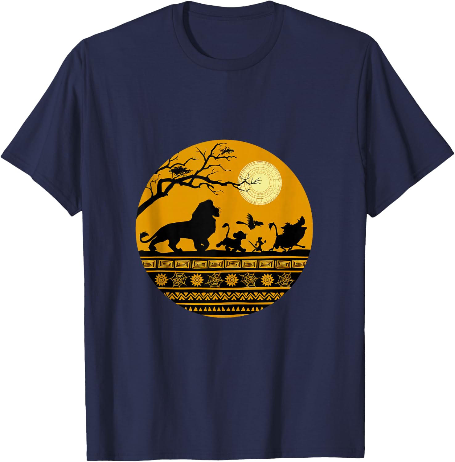 Disney The Lion King Halloween Circle T-Shirt - T-Shirt | Navy