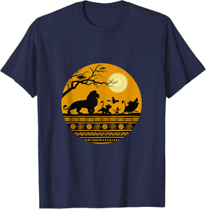 Disney The Lion King Halloween Circle T-Shirt - T-Shirt | Navy