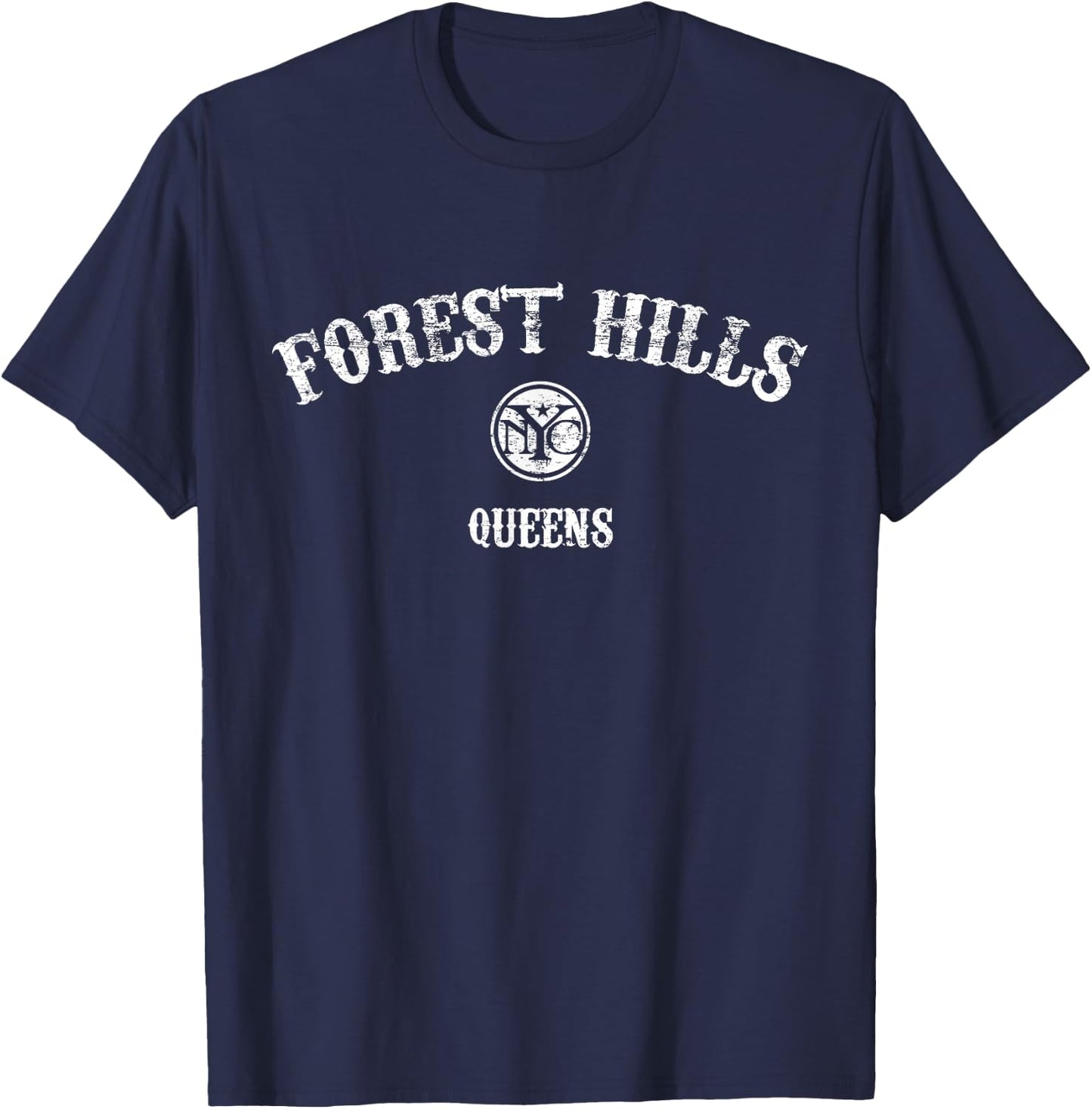 Forest Hills Queens New York T-Shirt - T-Shirt | Navy