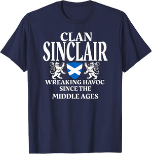 Sinclair Scottish Family Clan Scotland Name T-Shirt - T-Shirt | Navy