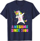 Awesome Since 2000 Unicorn T-Shirt - T-Shirt | Navy