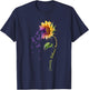 Domestic Violence Awareness Sunflower Shirt T-Shirt - T-Shirt | Navy