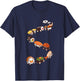 Funny Sushi Train Japanese Food Design T-Shirt - T-Shirt | Navy