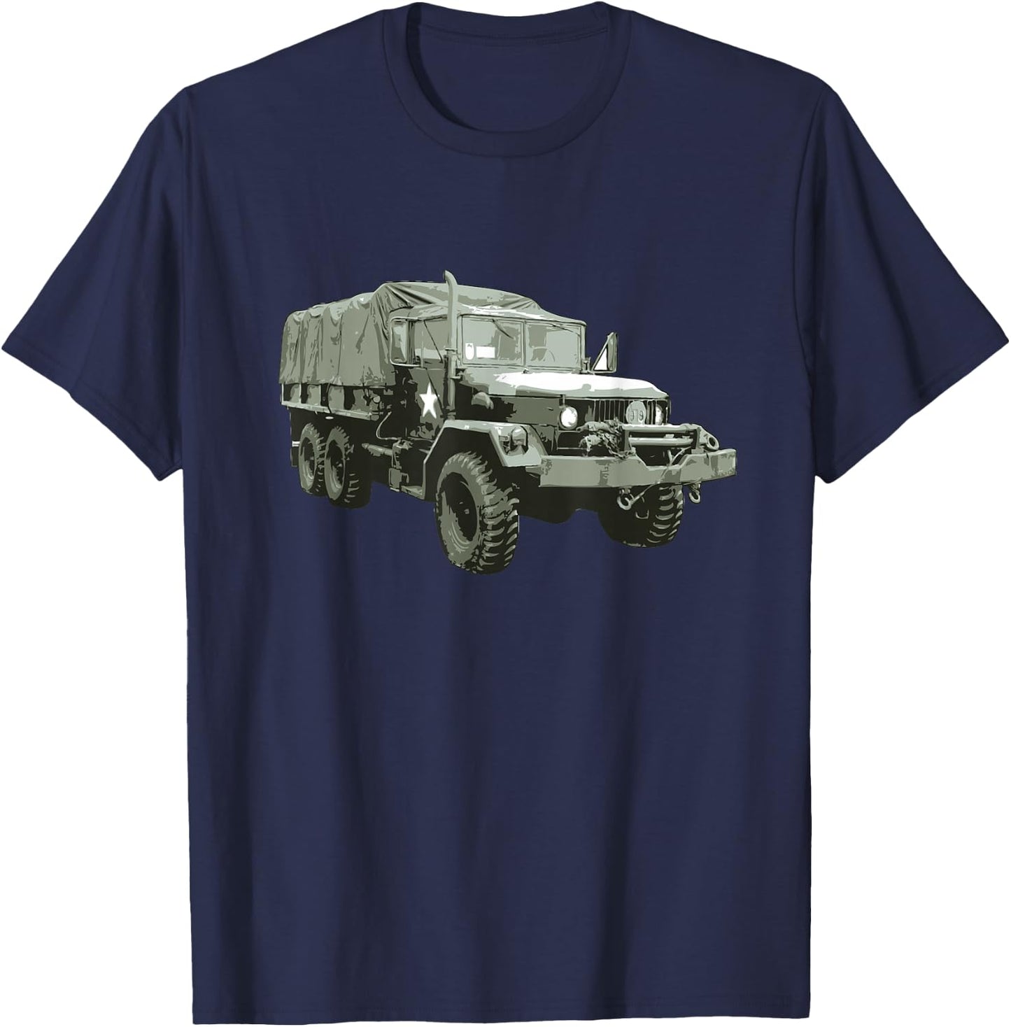 Deuce And A Half M35 Series 2.5 Ton 6x6 Cargo Truck T-Shirt - T-Shirt | Navy