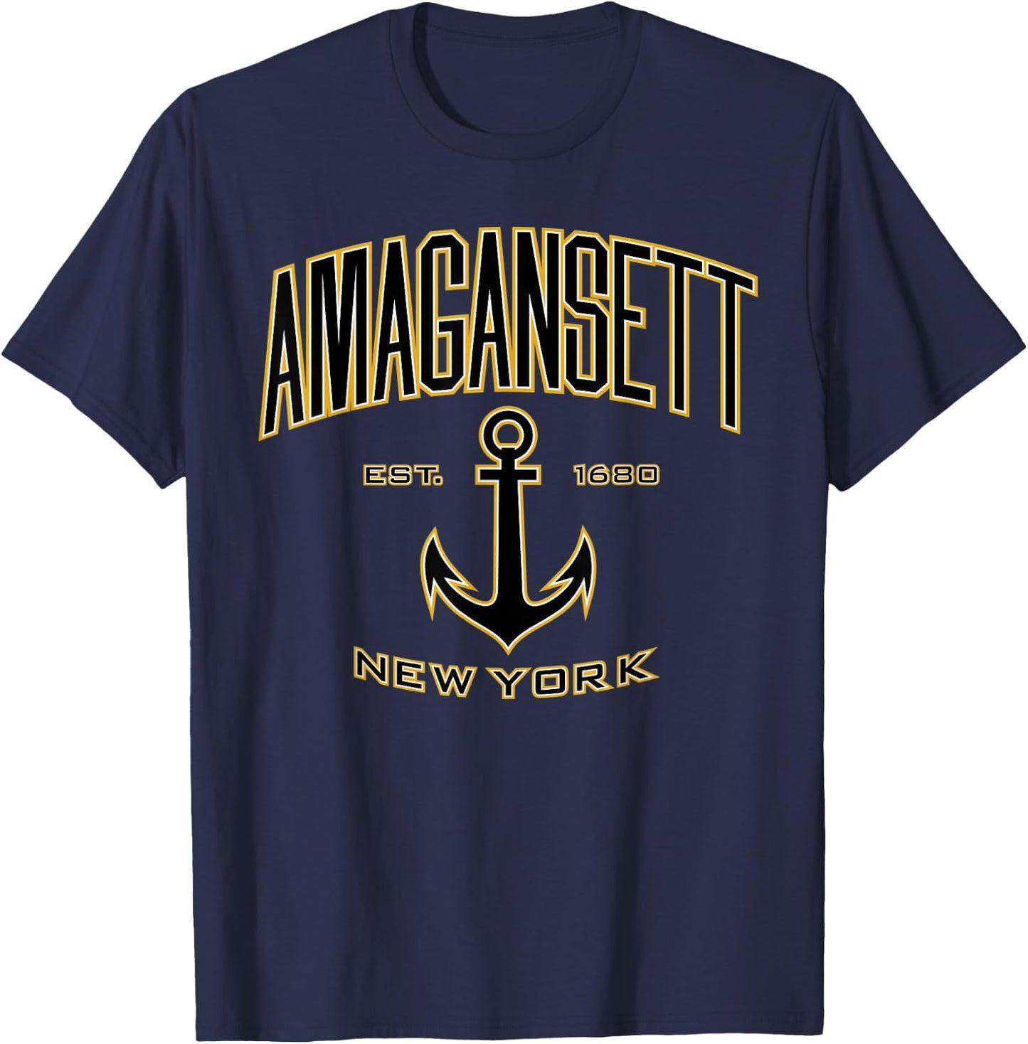 Amagansett NY Shirt , Men, Girls & Boys T-Shirt - T-Shirt | Navy