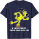 Roller Skating Dog Shirt T-Shirt - T-Shirt | Navy