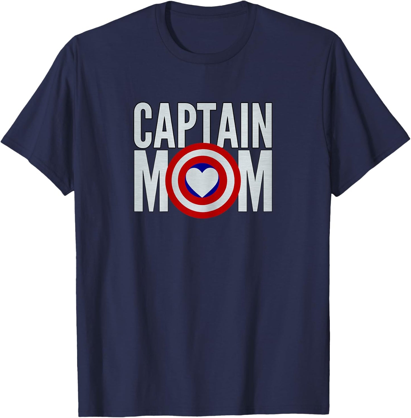 Christmas Mother's Day Mom's Birthday Superhero T-Shirt - T-Shirt | Navy