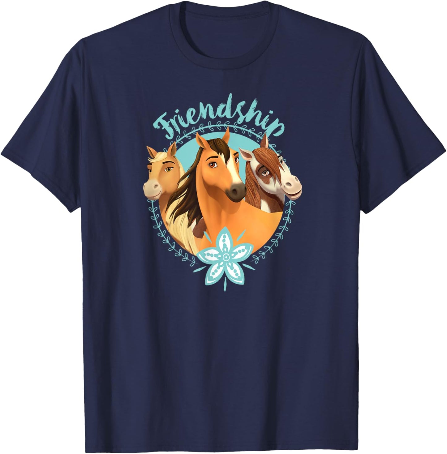 DreamWorks Spirit Riding Free Friendship T-Shirt - T-Shirt | Navy