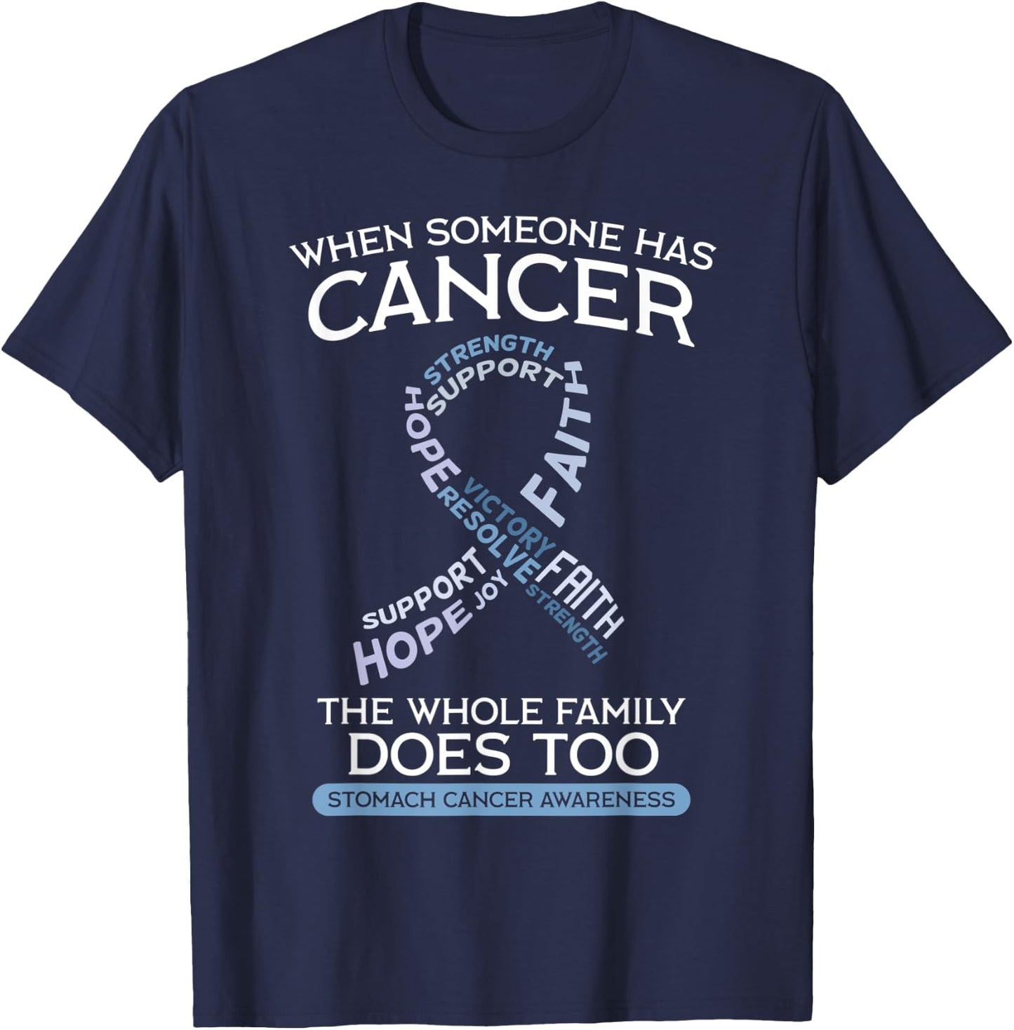 Stomach Cancer Shirt Gastric Disease Gastritis Chemo Gift T-Shirt - T-Shirt | Navy